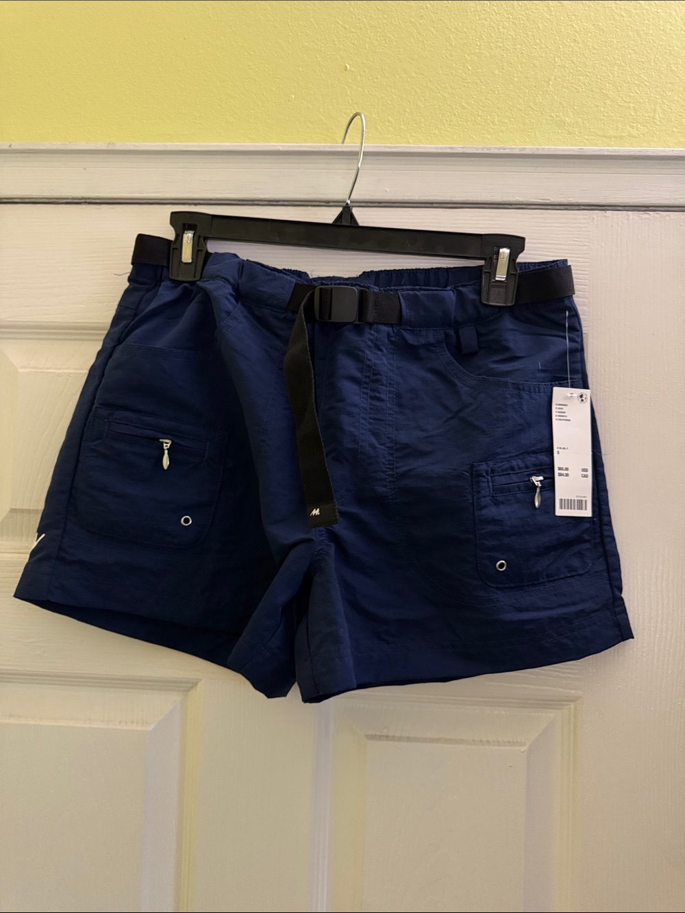 NWT MEN’s 3” Navy Utility Cargo Shorts size SMALL(28-30)